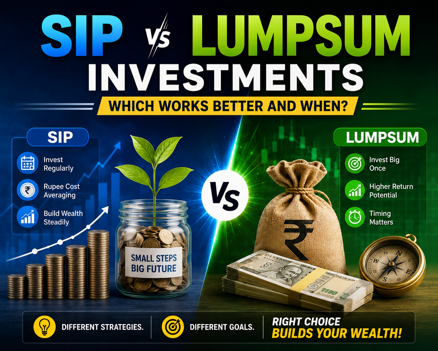 SIP Vs Lumpsum Investments : Which Works Better And When?